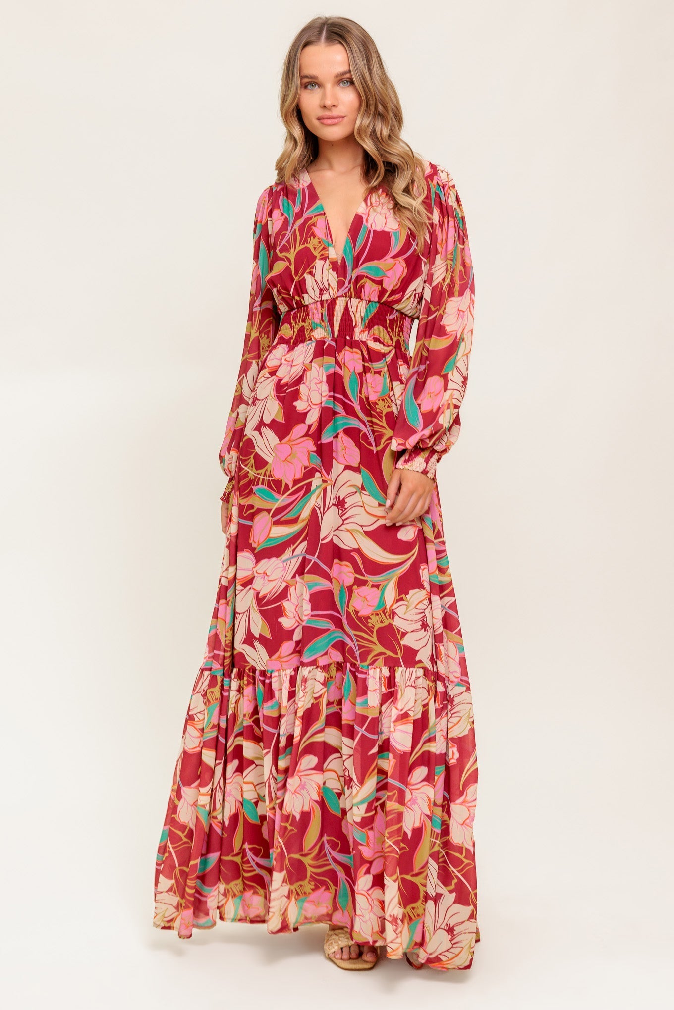 AMAZING PRESENCE WOVEN MAXI DRESS Flying Tomato